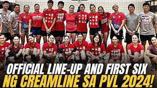 OFFICIAL LINEUP ng CREAMLINE para sa PVL ALLFILIPINO sa FEBRUARY Possible FIRST SIX KILALANIN [upl. by Nnarual]