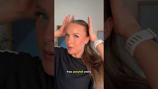 How to do a perfect slick back ponytail ponytail slickback hairtutorial [upl. by Ytsirhk]