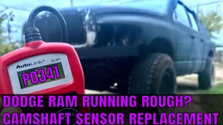 How To Replace Camshaft Sensor • Dodge Ram 1500 47L • ThatBeardedMechanic [upl. by Aratahs]