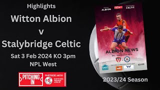 Albion v Stalybridge Celtic Full Highlights [upl. by Andrea]