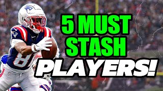 5 MUST STASH Players for 2024  Dynasty Football [upl. by Waddington99]