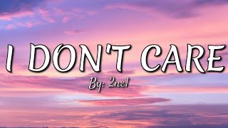 I dont care 2NE1 LYRICS [upl. by Ynaffad398]