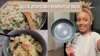 Vlog Cook With Me  Easy VeganVegetarian Meal  Grocery Shopping [upl. by Etakyram883]