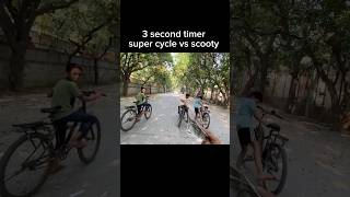 3 second timer super cycle vs scooty shortsyoutube viralshort trending [upl. by Dafodil]