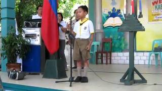 Joshua led their KAB Scout Song [upl. by Clevie]