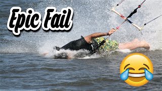 MOST EPIC KITESURFING FAILS [upl. by Aisyram]