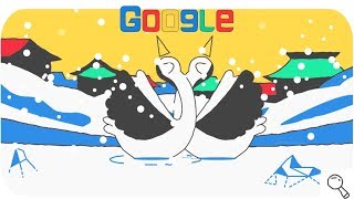 Valentinstag  Olympische Winterspiele 2018 Doodle Snow Games 6  Eiskunstlauf [upl. by Akienahs]