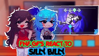 FNF GF AU React To Silly Billy  Bonus Video  Hit Single  Nene Vs Cassandra  Friday Night Funkin [upl. by Annoid]