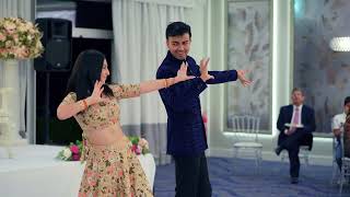 Bride and Grooms Engagement Sangeet Bollywood Dance AniketKiKaushmiri [upl. by Swiercz]