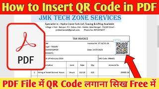 How to Insert QR Code in PDF File  Best QR Code Generator 2023 [upl. by Dellora290]