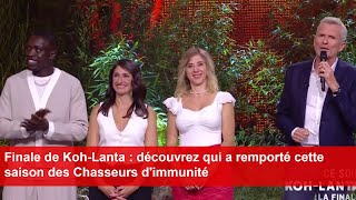 Finale de KohLanta  découvrez qui a remporté cette saison des Chasseurs dimmunité [upl. by Pomfrey]