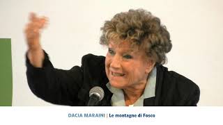 Accenti 2019  quotLe montagne di Foscoquot con Dacia Maraini [upl. by Alden]