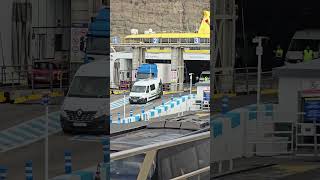 Truck and cars backs into Ferry Fred Olsen Xpress in Agaete Gran Canaria 13 october 2024 [upl. by Lledyr]