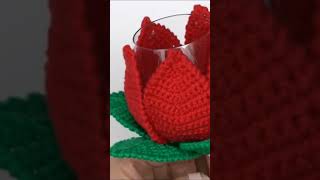 Portavelas tejido en crochet🌺🌺🌺 tejidofacil [upl. by Nesto]