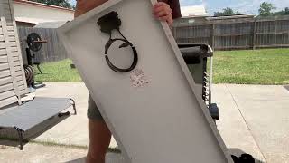 WERCHTAY 100 Watt Solar Panel for Home RV Marine Farm Battery and Other Off Grid Applications Review [upl. by Edeline]