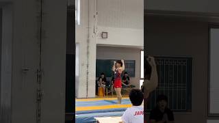 STUCK landing 🍯 gymnasticshighlights artisticgymnastics gymnastics shorts reels viral [upl. by Mure]