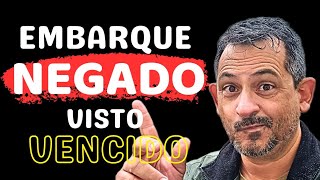 NÃO AUTORIZARAM MEU EMBARQUE NO AVIÃO Residência vencida [upl. by Brandie]