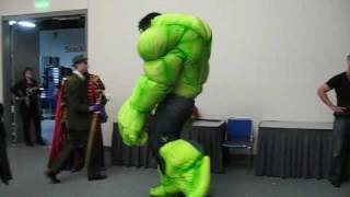 MikesCostumescom  Showing off the Hulk Costume [upl. by Eelarak]