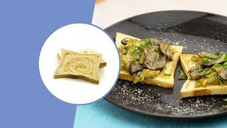 Koolhydraatarm Recept Toast Roerei Champignons  Protiplan Eiwit Dieet [upl. by Aibun]