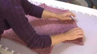 How to Block a Sweater  Knitted Garment Care Tutorial [upl. by Eiknarf]