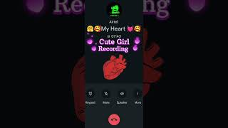 💞 CuteGirlfriendCallRecording 😉 LongDistanceRelationship🥰love couple [upl. by Scammon194]