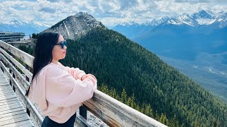 Banff Gondola ExperienceTop of Sulphur MountainGondola RideSulphur Mountain Boardwalk [upl. by Bronk]