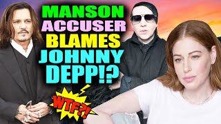 Johnny Depp BLAMED by Marilyn Manson ACCUSER [upl. by Aonian]