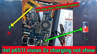 itel vision 2s charging not show problem fix  itel p651l vision 2s slow charging problem solution [upl. by Ploch]