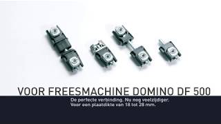 Festool Product Video  Corpus en meubelverbinder voor freesmachine DOMINO DF 500 [upl. by Dorie405]