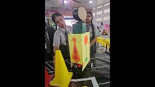 Walking Robot with Hazard Sensors  Impressive Student Science Fair Project [upl. by Aseek]