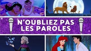 Noubliez pas les paroles  DISNEY ✨ [upl. by Lyman]