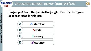 Figure of Speech MCQs with answers by Quality Education  Practice Test on Figure of Speech [upl. by Ahsienyt94]