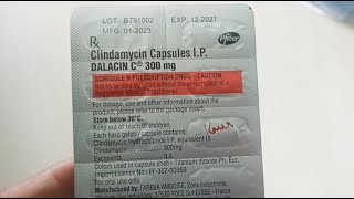 Dalacin c 300 mg capsule uses in hindi dalacin c 300 price dose Side effect medicine review [upl. by Weidman]