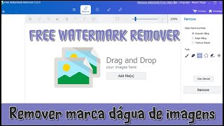 Como remover marca dágua de imagens com o Free Watermark Remover GRÁTIS [upl. by Jentoft]