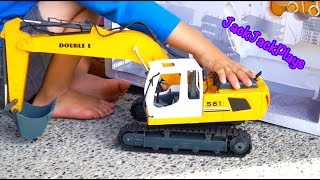 Surprise Excavator Toy Unboxing  RC Construction Truck for Kids  JackJackPlays [upl. by Cummins]