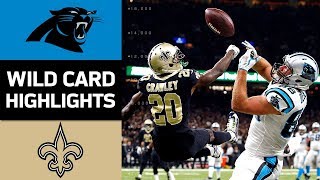 Panthers vs Saints  NFL Wild Card Game Highlights [upl. by Lledualc]