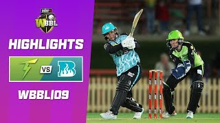 Sydney Thunder v Brisbane Heat  WBBL09 [upl. by Studdard]