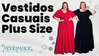 Vestidos Casuais Plus Size  Arrase no seu dia a dia [upl. by Ahsenod654]