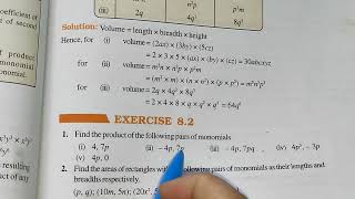 Ex82 Chapter8 Algebraic Expression  Class 8th Maths New Edition [upl. by Gosnell]