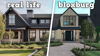 Building a REALISTIC Farmhouse In Bloxburg [upl. by Eednil]