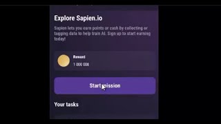 EXPLORE SAPIENIO TAREA O TASK DE TAPSWAP [upl. by Ennairak599]