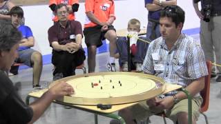 2013 World Crokinole  Conrad vs Haymes  Singles Championship Final 13 [upl. by Augustine]