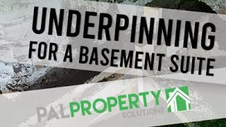 Underpinning For A Basement  How To Do It Right [upl. by Ylek]