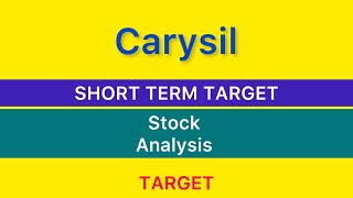 CARYSIL LTD STOCK TARGET 🍄 CARYSIL LTD STOCK NEWS  CARYSIL LTD STOCK TARGET ANALYSIS 13092024 [upl. by Howie]