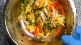 How to make mango salad salade de mangue best salad recipe fruit salad [upl. by Irot]