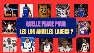 QUELLE EST LA PLACE DES LOS ANGELES LAKERS DANS LA HIÉRARCHIE DE LA CONFÉRENCE OUEST [upl. by Nylaret]