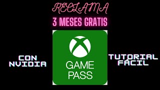 Cómo Reclamar 3 Meses Gratis de Game Pass con Nvidia  Tutorial Rápido [upl. by Ilenay567]