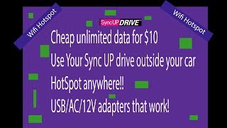 TMobile SyncUp drive unlimited internet for 10 a month Adapters that work outside your car [upl. by Terris]