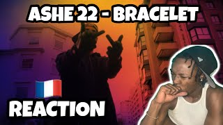 AMERICAN REACTS TO FRENCH DRILL RAP Ashe 22  Bracelet english Translate lyrics [upl. by Powell598]