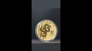 2025 1 oz Gold Lunar Snake BU  Australian Perth Mint [upl. by Chadd252]